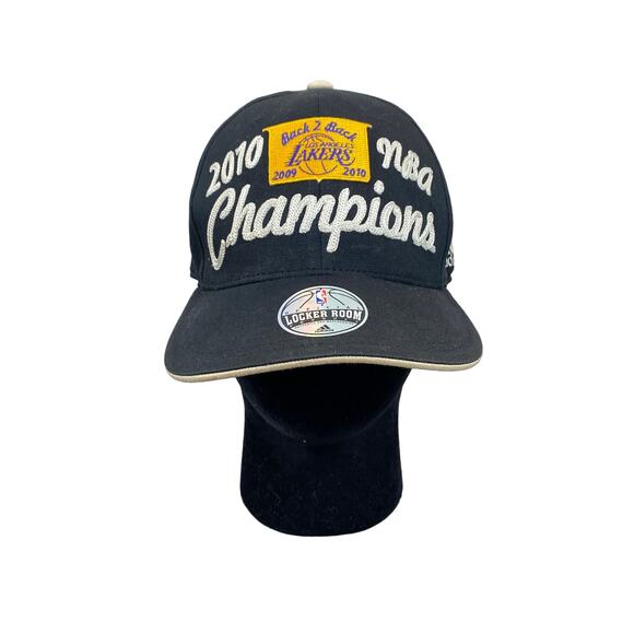 Adidas LA Lakers 2010 Back 2 Back NBA Champions Finals Hat Kobe - Picture 1 of 11